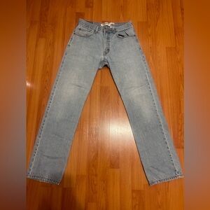 Men’s Levi’s 505 relaxed fit jean, light wash